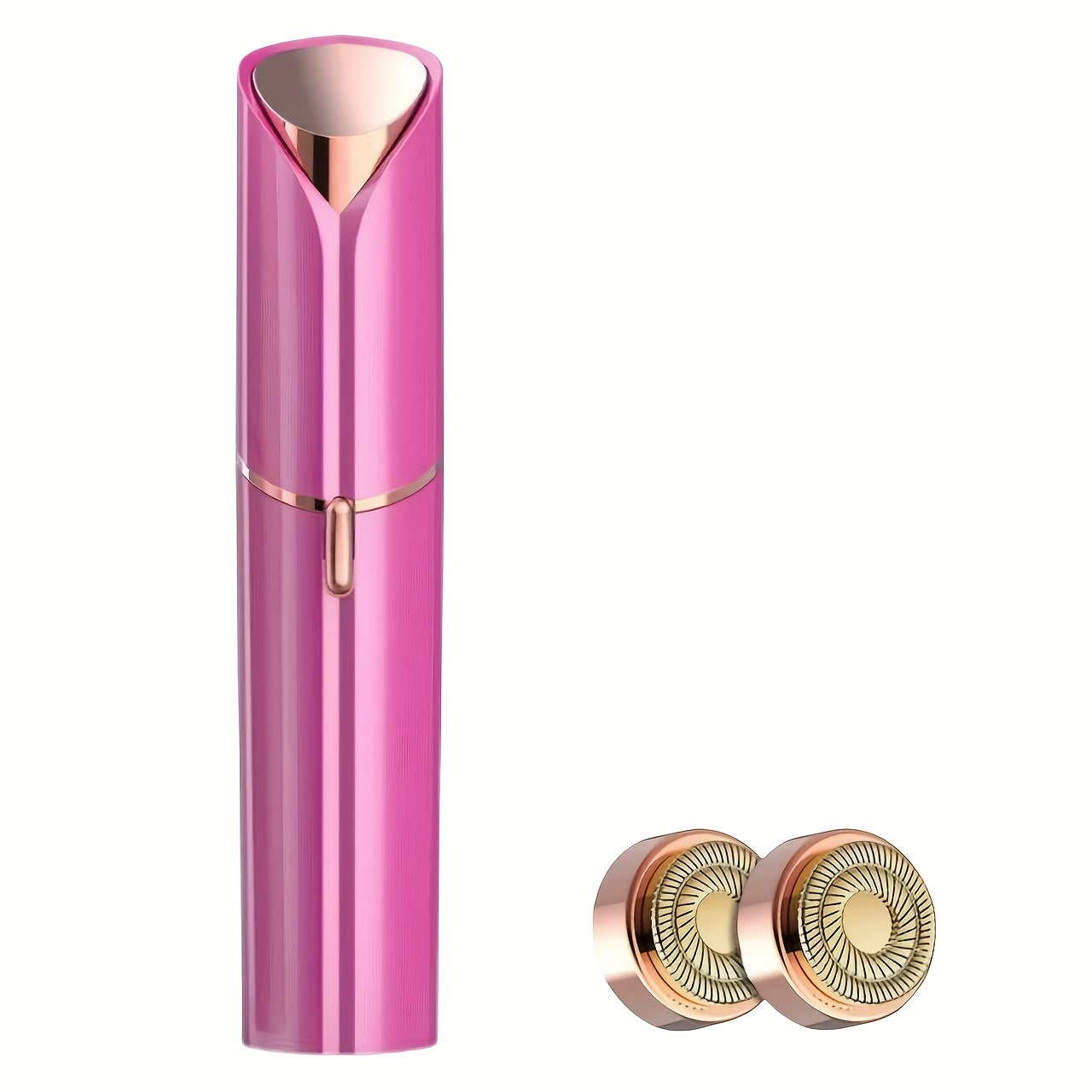 Gezichtshaarverwijderaar voor Vrouwen - zoals gezien op TV, Pijnloze Gezichtsscheerapparaat - Elektrisch Haarverwijderaartje voor Gezicht en Lippen met Licht en 2 Vervangende Koppen