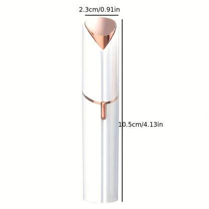 Gezichtshaarverwijderaar voor Vrouwen - zoals gezien op TV, Pijnloze Gezichtsscheerapparaat - Elektrisch Haarverwijderaartje voor Gezicht en Lippen met Licht en 2 Vervangende Koppen