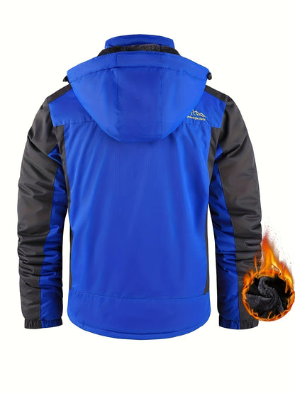 Heavy-Duty Winddichte & Hoogwaardige Winterjas met Volledige Rits en Capuchon, Losse Pasvorm Bergwandeljas voor Skiën, Snowboarden, Buitenactiviteiten - Koud Weer (Machinewasbaar)